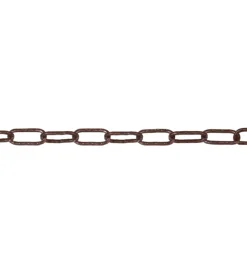 Sistemi Di Fissaggio|Catena genovese pretagliata maglia quadra ø 2 mm. in acciaio bronzato 2,5 mt.