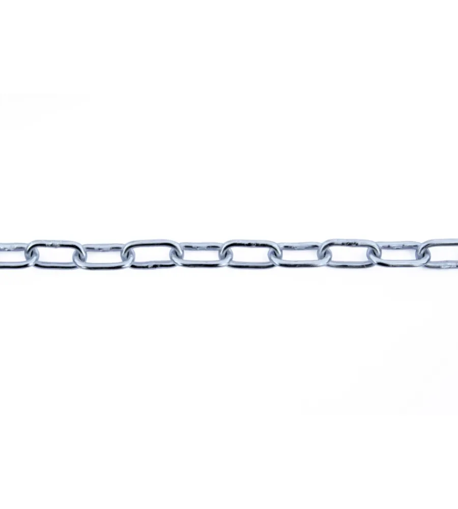 Discount Catena genovese pretagliata ø 3 mm. in acciaio zincato 5 mt. Sistemi Di Fissaggio