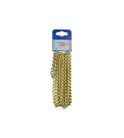 Sistemi Di Fissaggio|Catena groumette pretagliata ø 2,5 mm. in acciaio ottonato 2,5 mt.