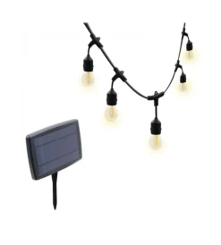 Illuminazione Per Esterno-Velamp Catena luminosa led "cassiopea" a ricarica solare