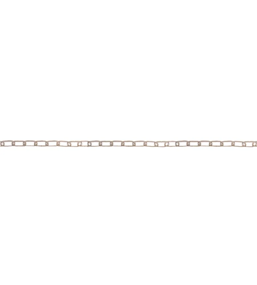 Sistemi Di Fissaggio- Catena orologio pretagliata ø 1,3 mm. in acciao nichelato 2,5 mt.