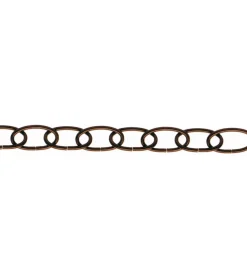 Sistemi Di Fissaggio|Catena ovale ø 3,0 mm. - brunita - 25 mt.