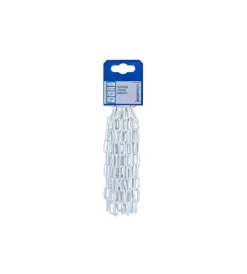 Sistemi Di Fissaggio- Catena ovale pretagliata ø 2,5 mm. in acciaio bianco 2,5 mt.