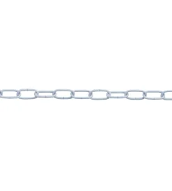 Sistemi Di Fissaggio- Catena ovale pretagliata ø 2,5 mm. in acciaio bianco 2,5 mt.