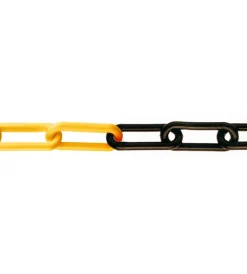Sistemi Di Fissaggio|Catena plastica ø 6,0 mm. - giallo-nero - 30 mt.