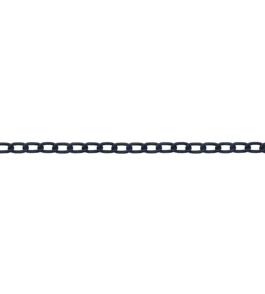 Sistemi Di Fissaggio|Catena ritorta pretagliata ø 3 mm. in acciaio nero 2,5 mt.