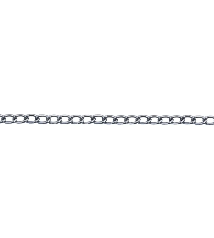 Sistemi Di Fissaggio|Catena ritorta pretagliata ø 2,5 mm. in acciaio nichelato 2,5 mt.