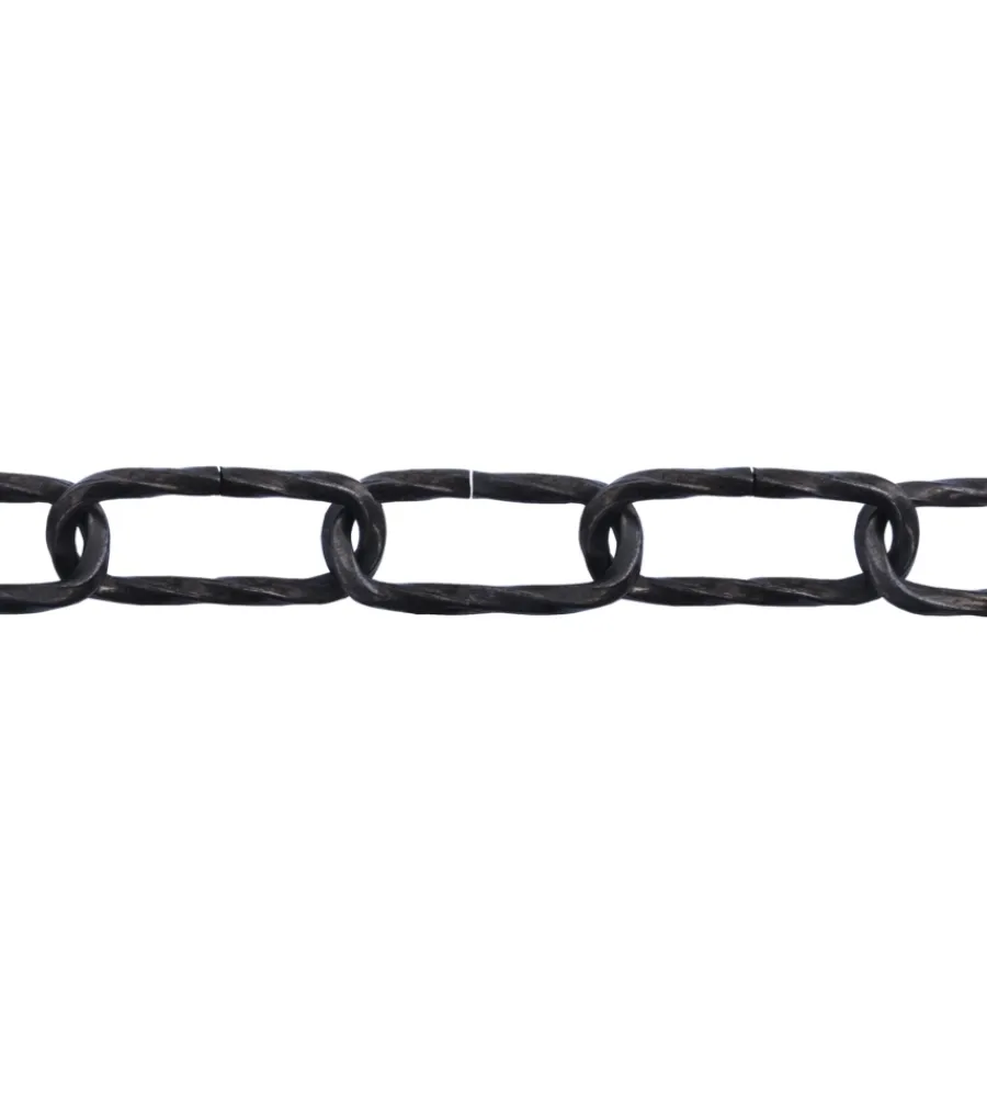 Outlet Catena ritorta pretagliata ø 4 mm. in acciaio nero 2,5 mt. Sistemi Di Fissaggio