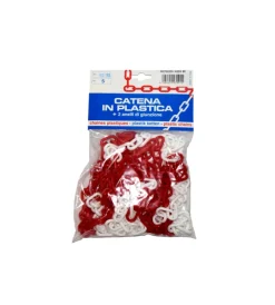 Sistemi Di Fissaggio- Catena segnaletica - bianco/rosso - 5 mt.