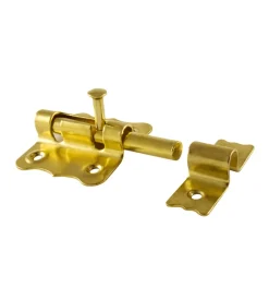 Ferramenta Per Mobili E Infissi|Catenaccio a cannone - 70 mm. - ottonato - 1 pz.