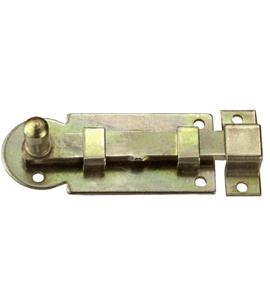 Serratura E Sicurezza- Catenaccio diritto 60 x 25 mm. - zincato giallo