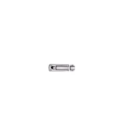 Outlet Catenaccio inox con pomolo e riscontro 80 x 27 mm. - 1 pz. Serratura E Sicurezza