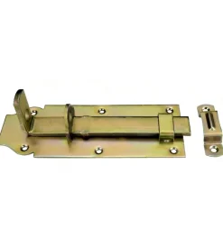 Serratura E Sicurezza|Catenaccio pesante diritto 160 x 60 mm. - zincato giallo