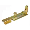 Serratura E Sicurezza|Catenaccio portalucchetto pesante 200 x 57 mm. - zincato giallo