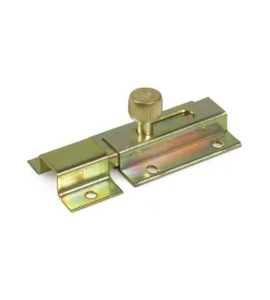 Outlet Catenaccio traverso 80 x 40 mm. - zincato giallo Serratura E Sicurezza