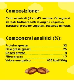 Hot Catisfaction - snack per gatti manzo 60 gr Alimenti Secco Gatto