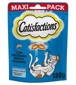 Alimenti Secco Gatto- Catisfaction - snack per gatti salmone 180 gr