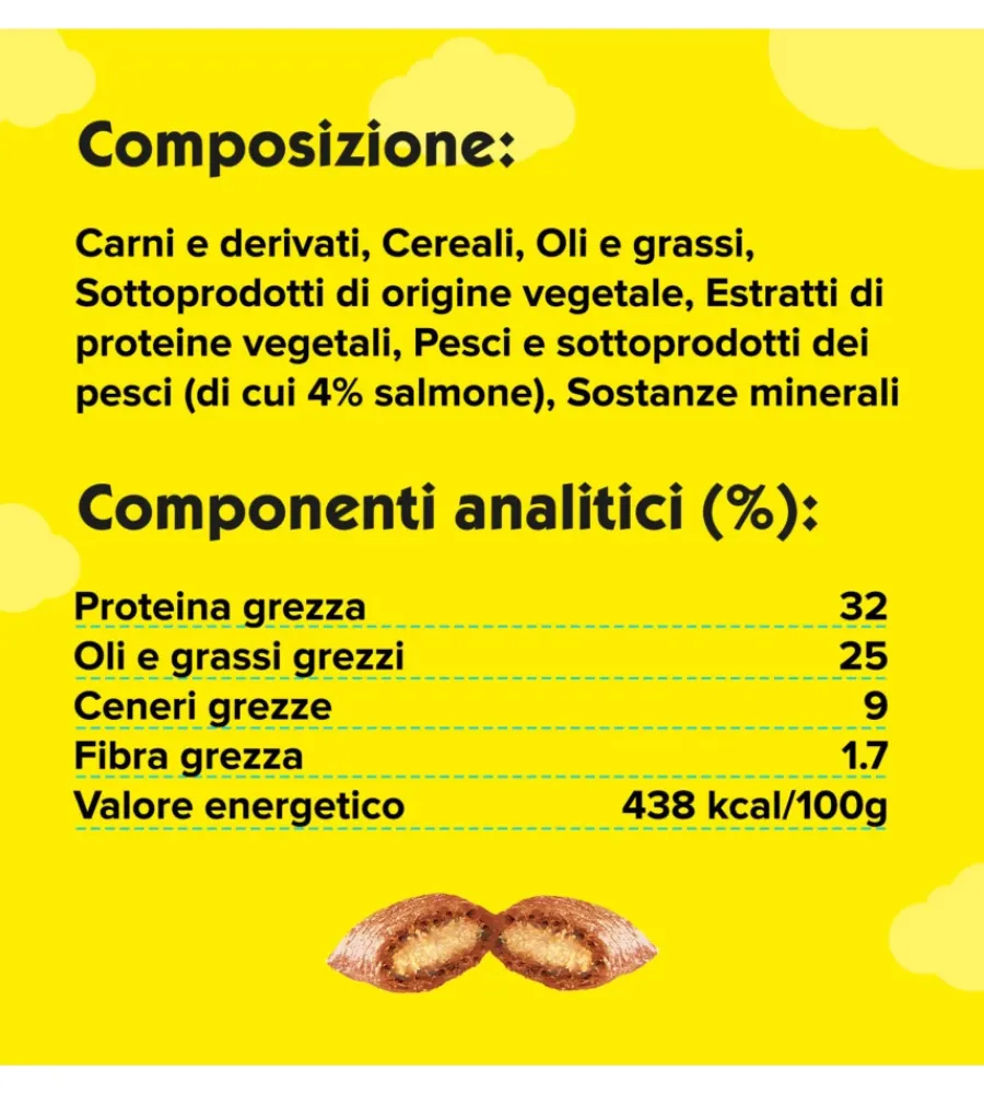 Alimenti Secco Gatto- Catisfaction - snack per gatti salmone 180 gr