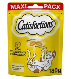 Catisfaction - snack per gatti formaggio 180 gr Alimenti Secco Gatto