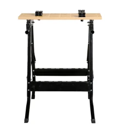 New Cavalletto banco da lavoro in metallo, portata massima 100 kg - 60.5x65xh76 cm Cavalletti