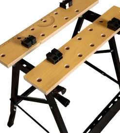 New Cavalletto banco da lavoro in metallo, portata massima 100 kg - 60.5x65xh76 cm Cavalletti