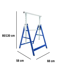Cavalletti|Cavalletto da lavoro easy system con portata massima 200 kg 68x58xh80/130 cm