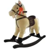 Giochi E Casette Bimbo|Cavallo a dondolo per bambini con suoni, beige
