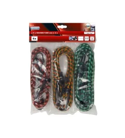 Sistemi Di Fissaggio|Cavo elastico assortito ø 8 da 600 a 1000 mm. con ganci plastificati 6 pz.