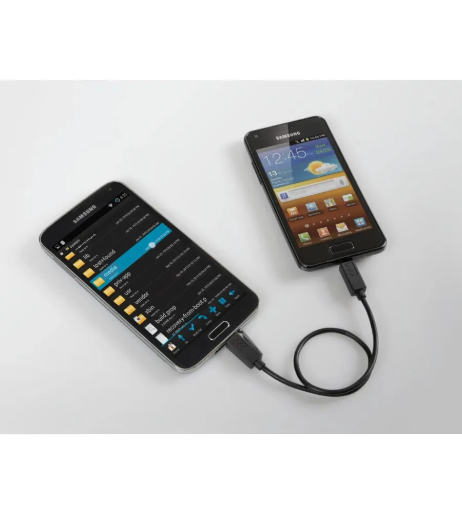 Elettrico- Cavo otg micro usb > micro usb - 30 cm - nero 38936