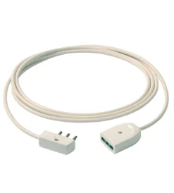 New Cavo prolunga 3 metri bianco 3g1+spina piatta - . Prolunghe