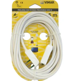 Sale Cavo prolunga 5 metri bianco 3g0,75+spinapiatta - . Prolunghe
