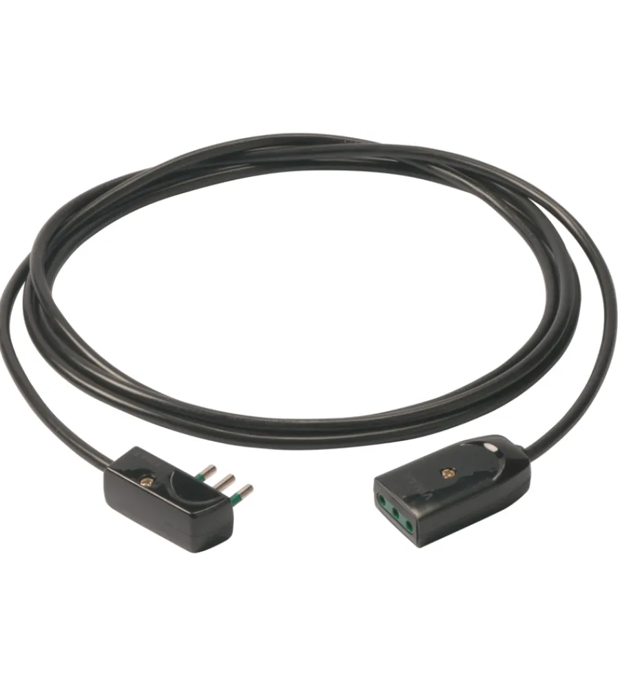 Prolunghe-Vimar Cavo prolunga 3 metri nero 3g0,75+spinapiatta - .