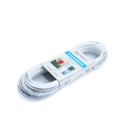 Sistemi Di Fissaggio- Cavo stendibiancheria ø 4 mm. in acciaio ottonato rivestito pvc bianco 20 mt.