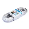 Sistemi Di Fissaggio|Cavo stendibiancheria ø 5 mm. in acciaio ottonato rivestito pvc bianco 20 mt.