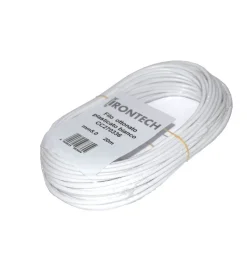 Sistemi Di Fissaggio|Cavo stendibiancheria in ottone plastificato bianco ø 5 x 20 mt.