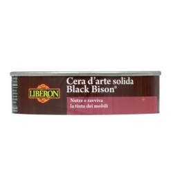 Outlet Cera d'arte colorata " black bison® " solida - noce chiaro - 150 cc Restauro Legno E Mobili