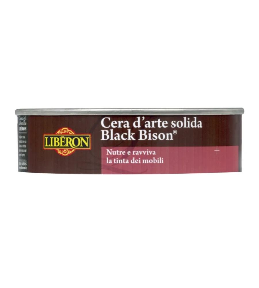 Restauro Legno E Mobili-V33 Cera d'arte colorata " black bison® " solida - noce antico - 150 cc
