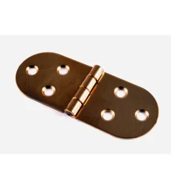 Ferramenta Per Mobili E Infissi|Cerniere a biscotto in ferro bronzato 30 x 80 mm. 2 pz.