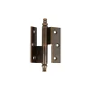 Ferramenta Per Mobili E Infissi- Cerniere a sfilare curve in ottone bronzato 40 x 50 mm. destre 2 pz.