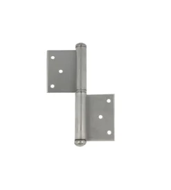 Ferramenta Per Mobili E Infissi- Cerniere con piastra da avvitare in ferro zincato 100 mm. sinistre 2 pz.