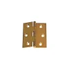 Ferramenta Per Mobili E Infissi- Cerniere fresate a mezzo collo ottone - 60 x 50 mm. - 2 pz.