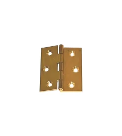 Ferramenta Per Mobili E Infissi- Cerniere fresate a mezzo collo ottone - 60 x 50 mm. - 2 pz.