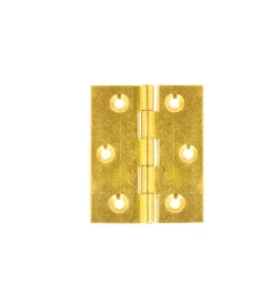 Ferramenta Per Mobili E Infissi- Cerniere fresate piane ottone - 40 x 35 mm. - 2 pz.