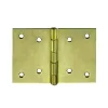 Cerniere larghe 120 x 80 mm. - zincate giallo - 1 pz. Serratura E Sicurezza