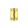 Ferramenta Per Mobili E Infissi- Cerniere per cofanetti - 15 x 25 mm. - ottonato - 6 pz.