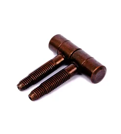 Ferramenta Per Mobili E Infissi- Cerniere per infissi "anuba" in ferro bronzato ø 11 mm. 2 pz.