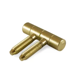 Ferramenta Per Mobili E Infissi|Cerniere per infissi "anuba" in ferro ottonato ø 11 mm. 2 pz.