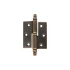 Outlet Cerniere per mobili ottone bronzato con testina - 40 x 40 mm. sx - 2 pz. Ferramenta Per Mobili E Infissi