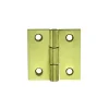 Serratura E Sicurezza- Cerniere quadre 50 x 50 mm. - zincate giallo - 2 pz.