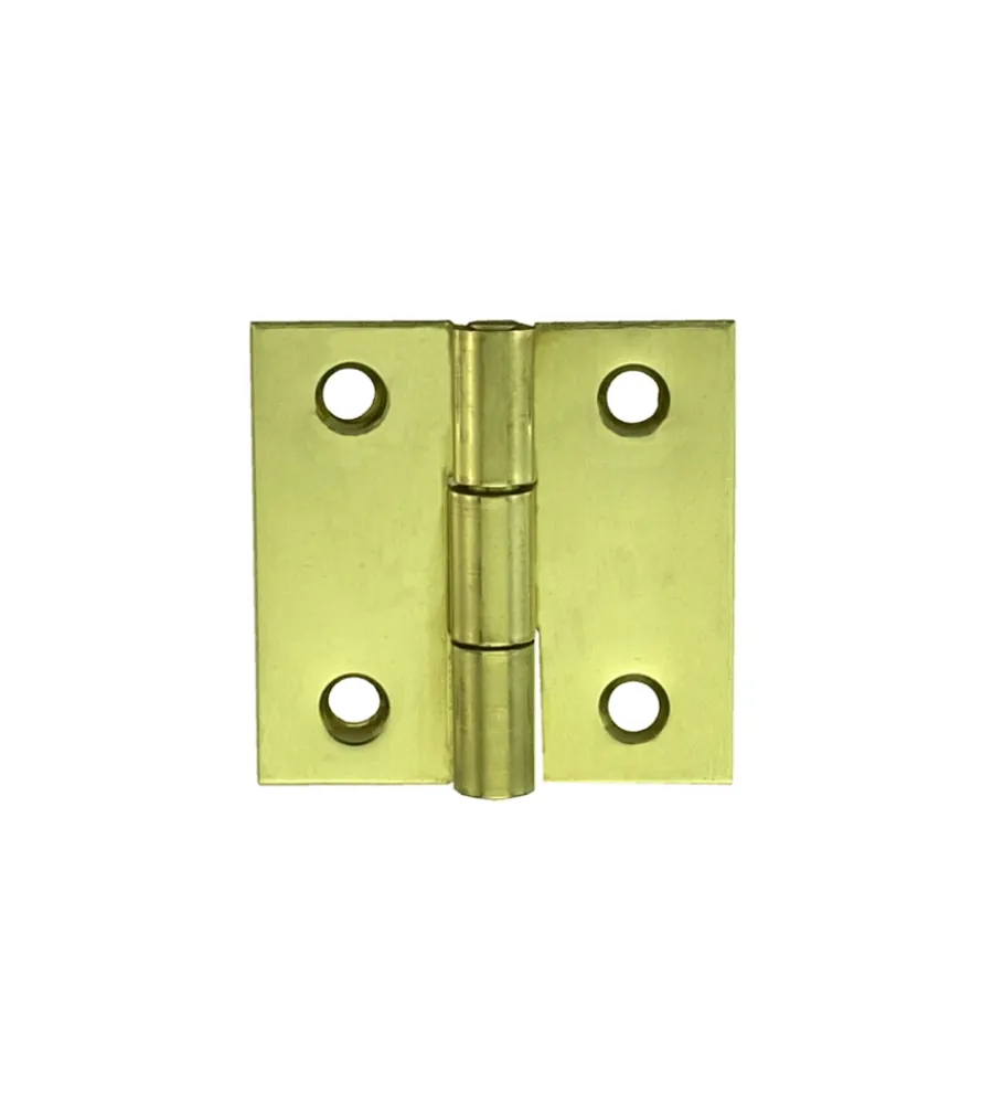 Serratura E Sicurezza- Cerniere quadre 50 x 50 mm. - zincate giallo - 2 pz.